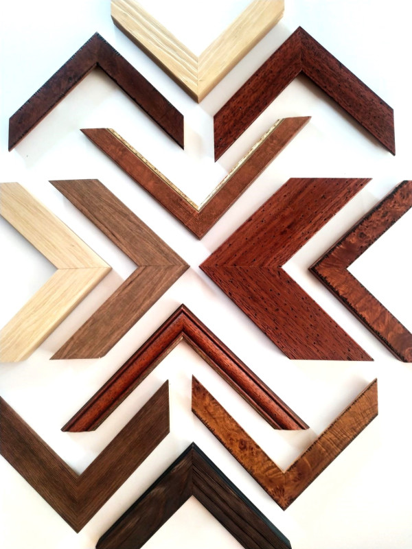 Cadre en bois brossé Douglas - Formats standards 40x60 cm, 50x70